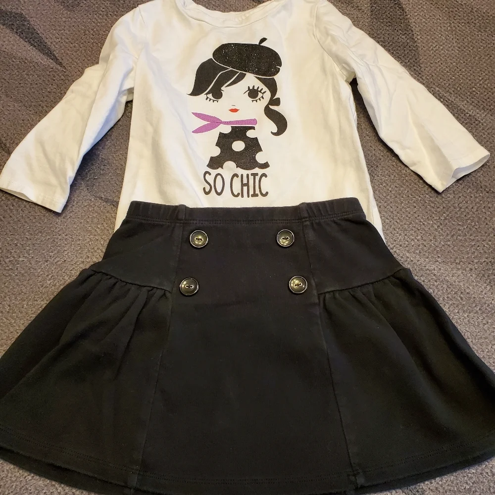 Gymboree Skirt & Shirt Set Size 5